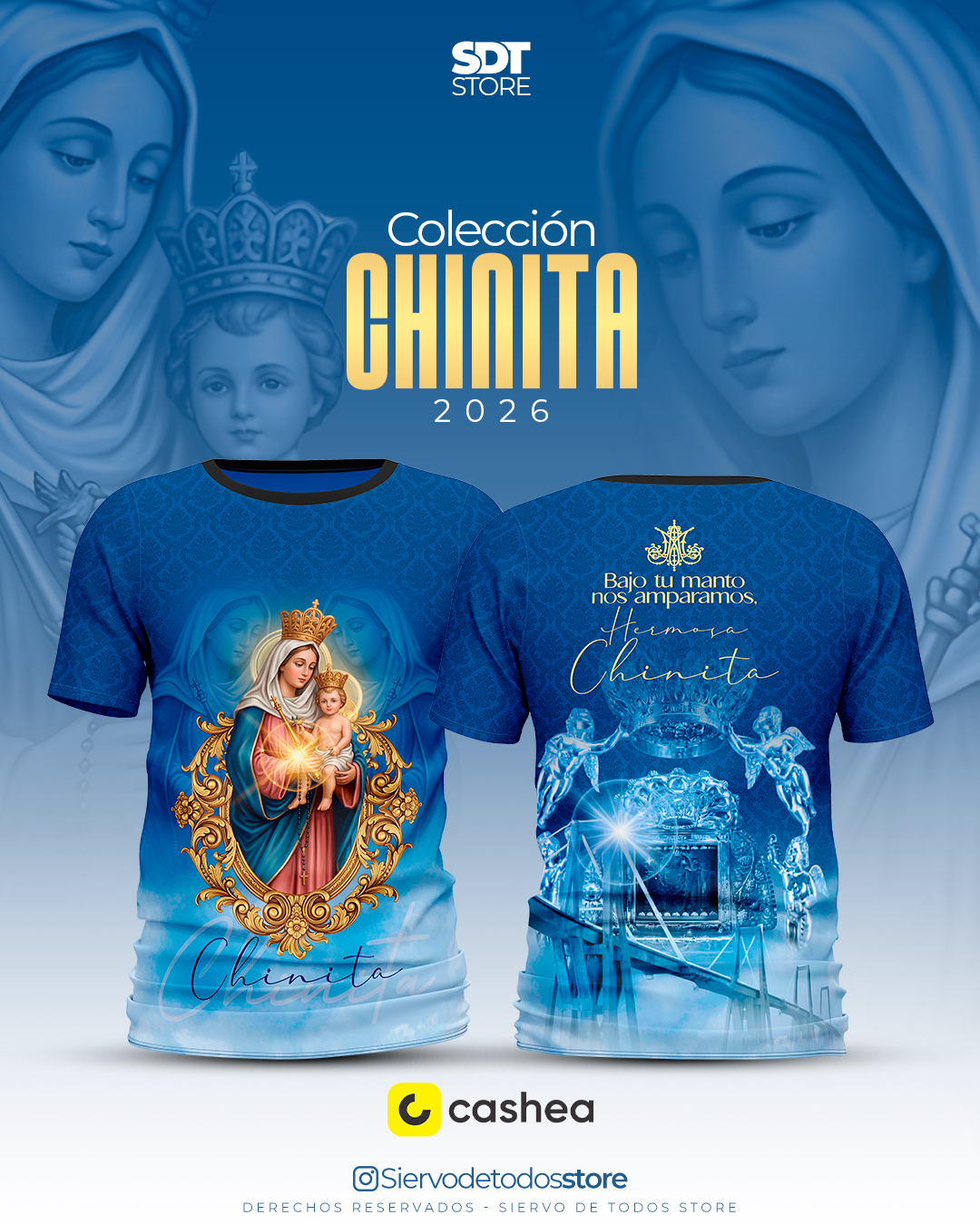 Nuestra Señora de Chiquinquira 2026 - Azul - Franela Full Print